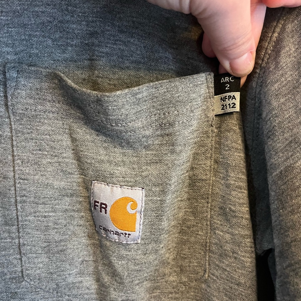 Carhartt Flame Resistant FR Force Long Sleeve Pocket T-Shirt Size XL - Picture 4 of 11